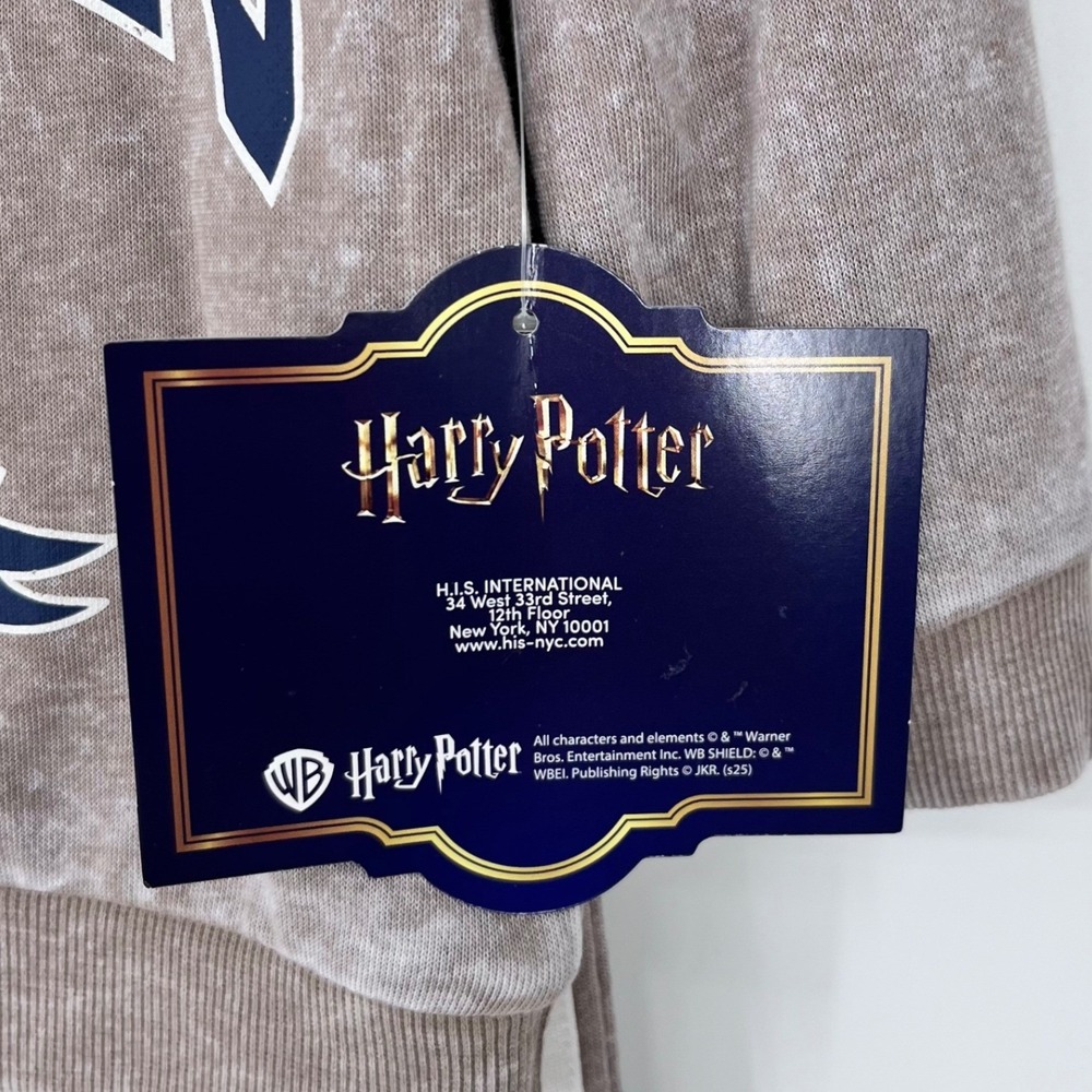 Harry Potter Sweatshirt Jogger Set Kids 24M Brown Hogwarts Acid Wash 2pc Outfit - Picture 7 of 16